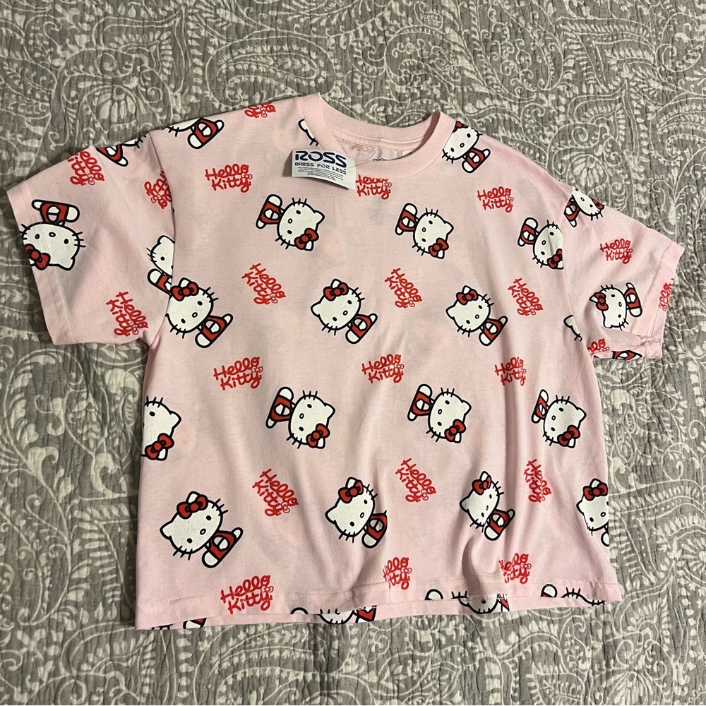 Hello Kitty Sanrio pink crop top